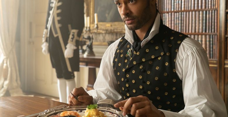 Stills from the TV drama "Bridgerton"