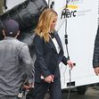 *EXCLUSIVE* A very tanned Jennifer Aniston and Reese Witherspoon are all smiles on the set of 'The Morning Show' in L.A.