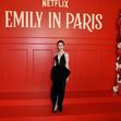 Lily Collins la premiera sezonului 5 din „Emily in Paris”/Profimedia