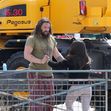 EXCLUSIVE: Jason Momoa is Pictured Practicing His Dance Moves Before  Filming a Green Screen Scene for 'Slumberland' in Toronto, Canada.