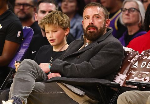 Ben Affleck și fiul său Samuel/ Getty Images