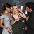 Ishana Night Shyamalan, Dakota Fanning and M. Night Shyamalan attends the world premiere of "The Watchers" at AMC Lincoln Square Theater on June 02, 2024 in New York City. Jackie Brown