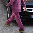 *EXCLUSIVE* An unrecognisable American actor Jared Leto is spotted on the set of the new Ridley Scott movie 'House of Gucci' out in Milan. *WEB MUST CALL FOR PRICING*
