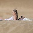 PREMIUM EXCLUSIVE: Captain Marvel star Brie Larson looks stunning in a butterfly one piece as she relaxes at the beach with Elijah Allan-Blitz while on vacation in Hawaii