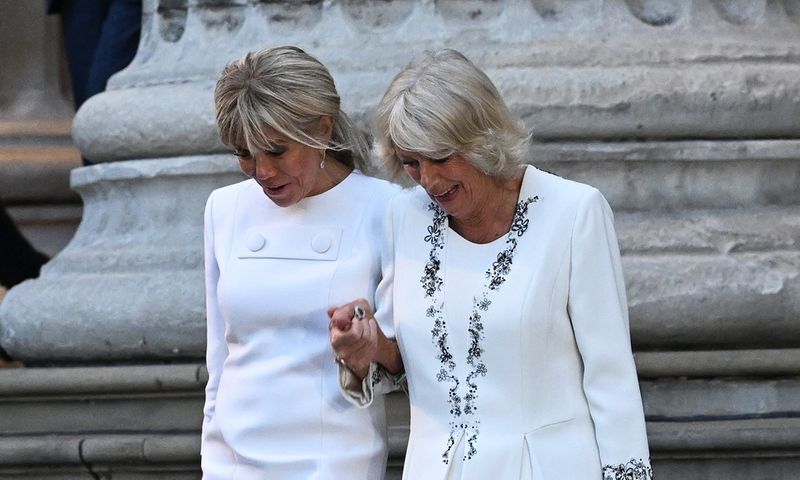 King Charles III And Queen Camilla View The Bayeux Tapestry Exhibition