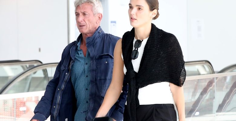 *EXCLUSIVE* Sean Penn and Valeria Nicov arrive together in Los Angeles!