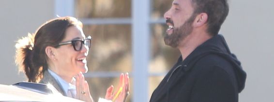 Ben Affleck and Jennifer Garner discussing the next movie together