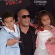 Vin Diesel si copiii vincent si hania
