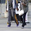 Samuel L. Jackson and daughter Zoe go to the Christmas Day Laker Game Samuel L. Jackson