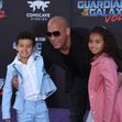 Vin Diesel, alături de copiii lui/ Profimedia