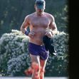 *EXCLUSIVE* Colin Farrell sports VERY short shorts for run around Coldwater Canyon Park