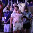 *EXCLUSIVE* Katy Perry and Orlando Bloom kiss Daisy onset of 'American Idol' in Hawaii