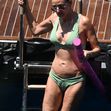 PREMIUM EXCLUSIVE: *NO WEB UNTIL 4PM EDT 14TH AUG* Demi Moore shows off her amazing curves in a daring green bikini proving she’s still sexy at 60