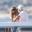 EXCLUSIVE: Leonardo DiCaprios mother Irmelin Dicaprio and her boyfriend arrive at Hotel du Cap Eden Roc in Antibes during Cannes Film Festival