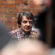 Rowan Atkinson Pictured Filming Man Vs Bee
