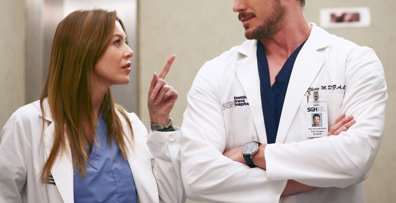 Ellen Pompeo și Eric Dane în "Grey's Anatomy"