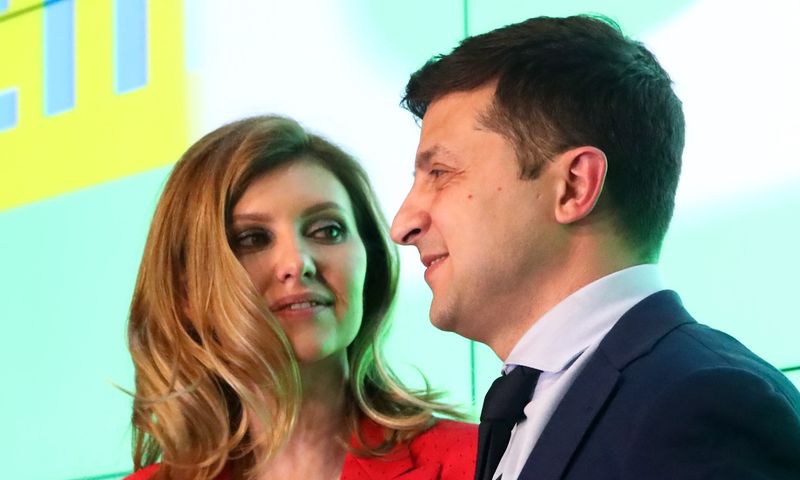 Volodimir Zelenski si sotia lui, olena