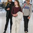 EXCLUSIVE: *NO DAILYMAIL ONLINE* Nicole Kidman And Her Daughters, Sunday, 15 And Faith, 12, Spotted Making Their Way Through Sydney Airport To Catch A Flight Back "Home" To The USA