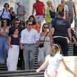 *EXCLUSIVE* *WEB MUST CALL FOR PRICING* Matt Damon and his family on summer vacation in Rome