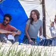 *EXCLUSIVE*  Ana de Armas is seen filming her latest project, 'Ghosted' with Chris Evans on her birthday!