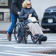 Jessica Lange în scaun cu rotile/ Profimedia