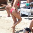 *EXCLUSIVE* *WEB MUST CALL FOR PRICING* The American Actor Matt Damon with his stunning wife Luciana Barroso take to waters with a dip in the sea on their family holiday out in Mykonos, Greece. *PICTURES TAKEN ON THE 11/07/2024*