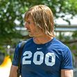 *EXCLUSIVE* Glen Powell wears a prosthetic nose on the set of "Chad Powers" filming in Atlanta * *WEB MUST CALL FOR PRICING**