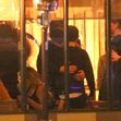 *EXCLUSIVE* Leonardo DiCaprio and Tobey Maguire have a boys night out with a group of friends and pretty girls. Tobey is seen having laughs with a beautiful young girl.