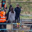 EXCLUSIVE: NO WEB UNTIL WEDNESDAY, APRIL 21ST 10AM EST- Tom Cruise And Hayley Atwell Are Seen On Set Of Mission Impossible 7