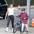 *EXCLUSIVE* Jennifer Garner was spotted enjoying quality time with her son Sam on his bike