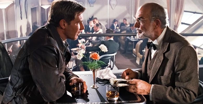 Harrison Ford and Sean Connery