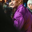 Ella Loudon, și Dwayne Johnson la premiera filmului Black Adam din Marea Britanie/ Profimedia