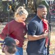 *EXCLUSIVE* Jamie Foxx and Cameron Diaz hold each other close while filming 'Back In Action' in Atlanta with Glenn Close!