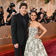 Beverly Hills, USA. 11th Jan, 2026. Ashton Kutcher and Mila Kunis arriving at the 83rd Annual Golden Globes held at the Beverly Hilton Hotel on January 11, 2026 in Beverly Hills, CA.  OConnor-Arroyo/AFF-USA.com Credit: AFF/Alamy Live News