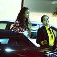 EXCLUSIVE: **PREMIUM RATES APPLY** Salma Hayek and Zoe Saldana go on a double date sushi dinner with their husbands in Studio CIty, CA.