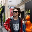 EXCLUSIVE: Timothee Chalamet Rocks A Colorful Celine Jacket In Paris After Getting Caught Holding Kylie Jenner Hand Wearing A Ring On Her Engagement Finger