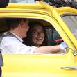 Tom Cruise and Hayley Atwell shoot a thrilling car scene on the film set of Mission Impossible 7 out in Rome.