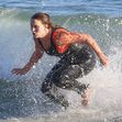 *EXCLUSIVE* Ocean lovers Adam Brody and Leighton Meester enjoy another 'Surf Date' in Malibu!
