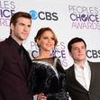Liam Hemsworth, Jennifer Lawrence și Josh Hutcherson/ Profimedia