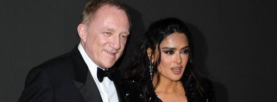 Francois Henri Pinault and Salma Hayek - 2023 Kering Women in Motion Award during the 76th annual Cannes film festival i