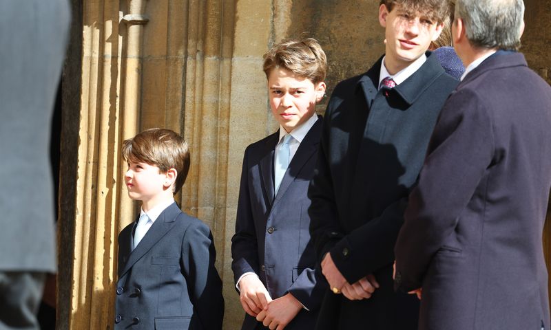 James, contele de Wessex, alături de copiii prințului William/ Profimedia