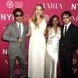Angelina Jolie, împreună cu fiica sa Zahara și fiii ei Pax și Maddox, la premiera filmului „Maria”/ Profimedia