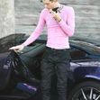 *EXCLUSIVE* Machine Gun Kelly supports International Women's Day with pink top!