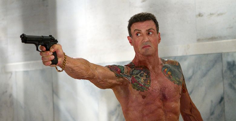sylvester stallone bullet to the head
