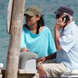Robert De Niro, fotografiat alături de iubita și de fiica sa, în vacanță, în Ibiza