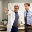 EXTRAORDINARY MEASURES 2010 CBS films production with Harrison Ford at left and Brendan Fraser