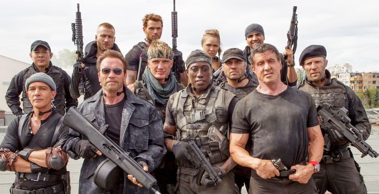 THE EXPENDABLES 3 ,   Sylvester Stallone și Arnold Schwarzenegger