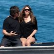 *EXCLUSIVE* The British actor Christian Bale was spotted on his holidays with his wife Sibi Blazic, their daughter Emmeline Bale, and their son Joseph during their sun-soaked family holiday in Mykonos.