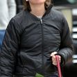 EXCLUSIVE: Calista Flockhart Takes Her Dogs For An Early Morning Stroll Along Montana Avenue In Santa Monica, Ca