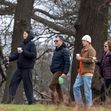 *PREMIUM-EXCLUSIVE* MUST CALL FOR PRICING BEFORE USAGE - STRICTLY NOT AVAILABLE FOR UK NEWSPAPER AND MAGAZINE PRINT USAGE - Hollywood Sweethearts Tom Holland And Zendaya Pictured On A Sunday Morning Stroll With Tom's Parents.*PICTURES TAKEN ON 12/03/20